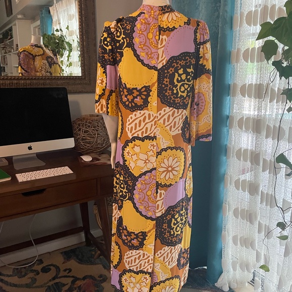 Only wore once to try on. This beautiful yellow maxi dress from Anthropologie - Picture 2 of 5